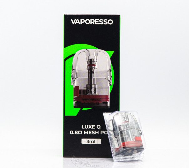 Картридж Vaporesso Luxe Q Mesh Pod 0.8 Ом 3ml для багаторазової POD системи Luxe QS, Q2, Q2 SE Pod Kit