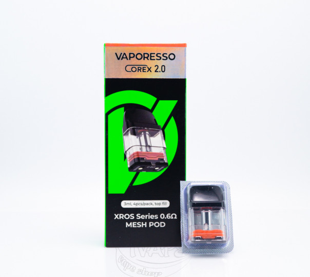 Картридж Vaporesso XROS Series (Corex 2.0 / 3.0) для багаторазової POD системи Xros, Mini, Nano, 3, 3 Mini, 3 Nano, 2, Pro, Cube, 4, 4 Mini, 4 Nano, 5, 5 Mini 2ml/3ml