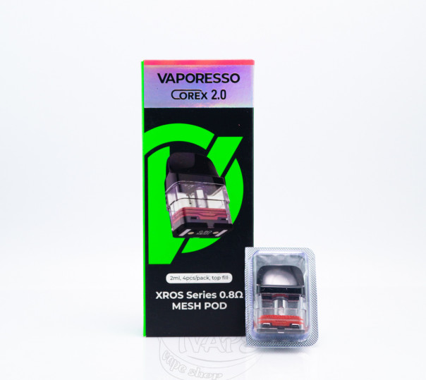 Картридж Vaporesso XROS Series (Corex 2.0 / 3.0) для багаторазової POD системи Xros, Mini, Nano, 3, 3 Mini, 3 Nano, 2, Pro, Cube, 4, 4 Mini, 4 Nano, 5, 5 Mini 2ml/3ml
