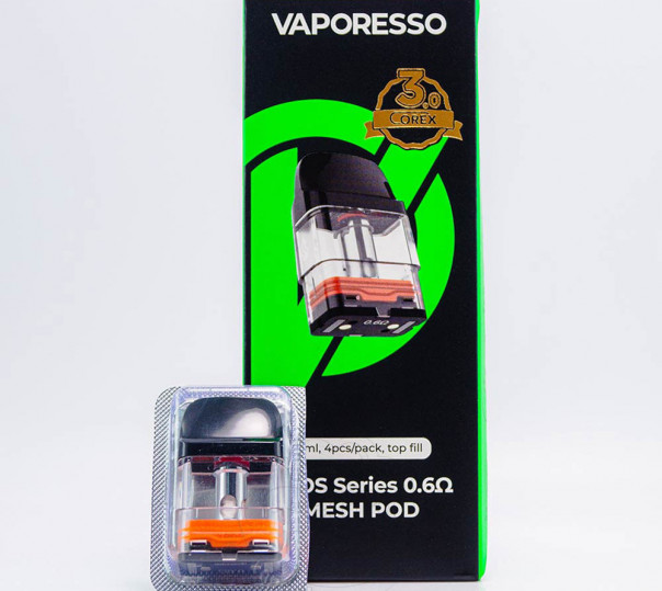 Картридж Vaporesso XROS Series (Corex 2.0 / 3.0) для багаторазової POD системи Xros, Mini, Nano, 3, 3 Mini, 3 Nano, 2, Pro, Cube, 4, 4 Mini, 4 Nano, 5, 5 Mini 2ml/3ml