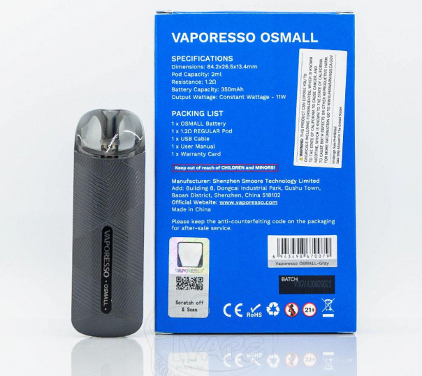 Vaporesso Osmall Pod Kit 350mAh Багаторазова POD система