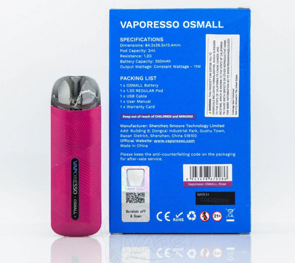 Vaporesso Osmall Pod Kit 350mAh Багаторазова POD система