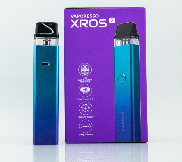 Vaporesso XROS 2 Pod Kit 1000mAh Многоразовая POD система Vaporesso XROS 2 Pod Kit 1000mAh Многоразовая POD система