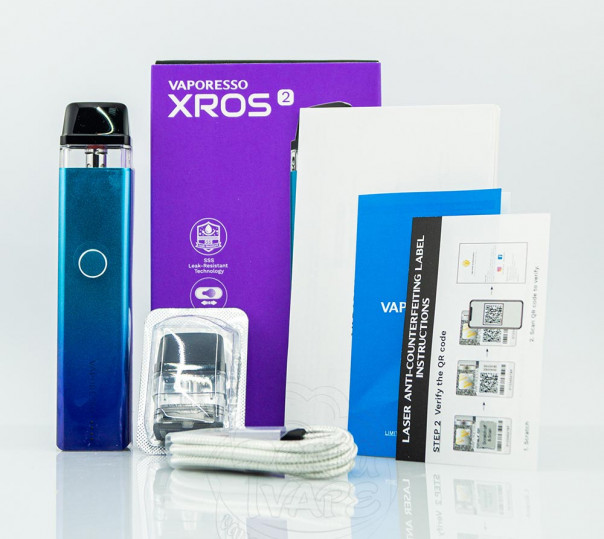 Vaporesso XROS 2 Pod Kit 1000mAh Многоразовая POD система Vaporesso XROS 2 Pod Kit 1000mAh Многоразовая POD система