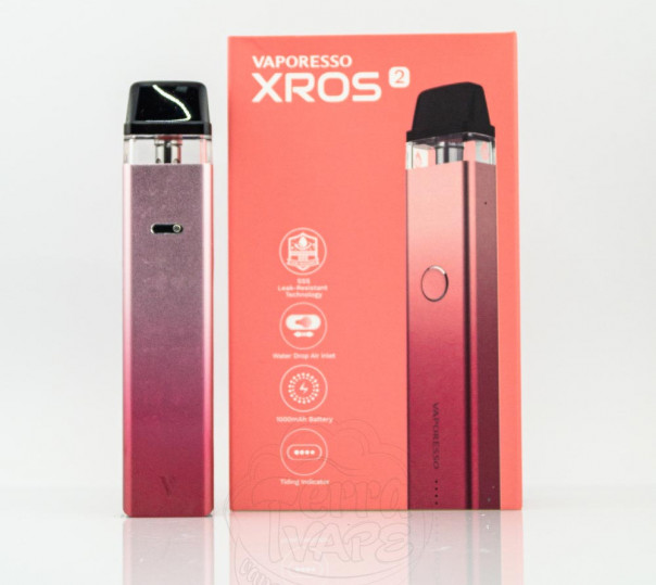 Vaporesso XROS 2 Pod Kit 1000mAh Многоразовая POD система Vaporesso XROS 2 Pod Kit 1000mAh Многоразовая POD система