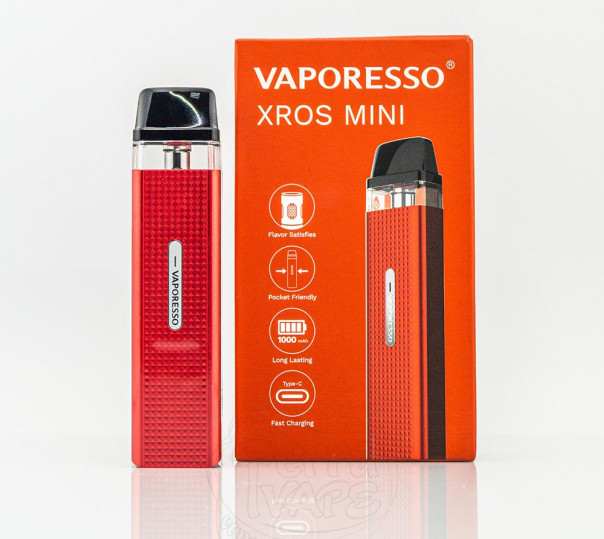 Vaporesso XROS Mini Pod Kit 1000mAh Багаторазова POD система Vaporesso XROS Mini Pod Kit 1000mAh Багаторазова POD система