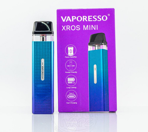 Vaporesso XROS Mini Pod Kit 1000mAh Багаторазова POD система Vaporesso XROS Mini Pod Kit 1000mAh Багаторазова POD система