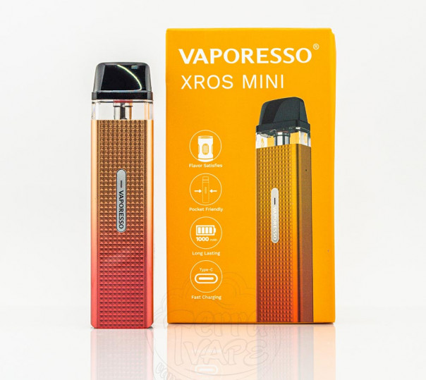 Vaporesso XROS Mini Pod Kit 1000mAh Багаторазова POD система Vaporesso XROS Mini Pod Kit 1000mAh Багаторазова POD система