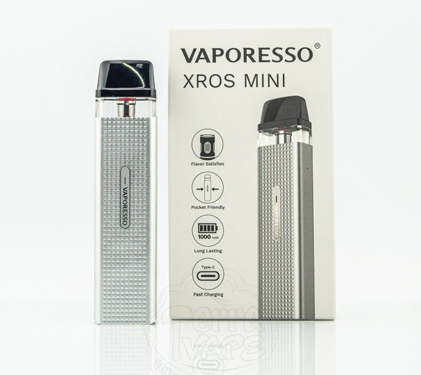 Vaporesso XROS Mini Pod Kit 1000mAh Багаторазова POD система Vaporesso XROS Mini Pod Kit 1000mAh Багаторазова POD система