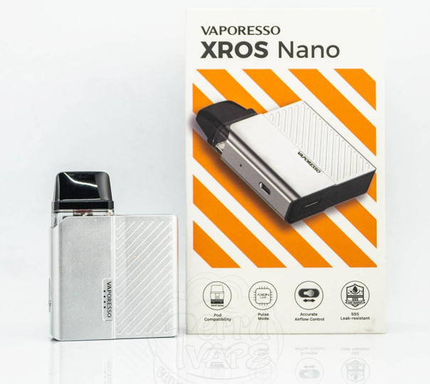 Vaporesso XROS Nano Pod Kit 1000mAh Многоразовая POD система Vaporesso XROS Nano Pod Kit 1000mAh Многоразовая POD система