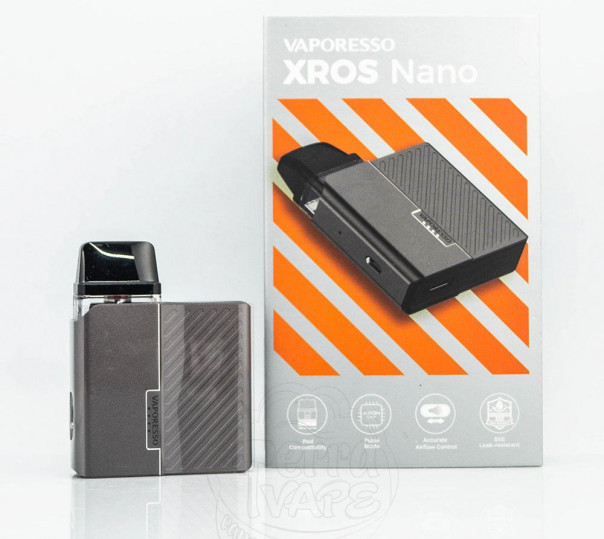 Vaporesso XROS Nano Pod Kit 1000mAh Многоразовая POD система Vaporesso XROS Nano Pod Kit 1000mAh Многоразовая POD система