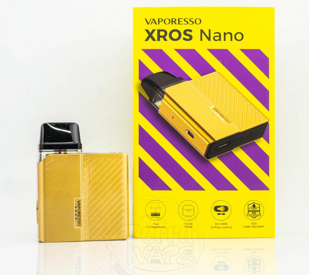 Vaporesso XROS Nano Pod Kit 1000mAh Многоразовая POD система Vaporesso XROS Nano Pod Kit 1000mAh Многоразовая POD система