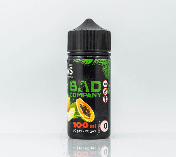 Жидкость Vegas Max Organic Bad Company 100ml 1.5mg на органическом никотине со вкусом дыни, манго и папайи Жидкость Vegas Max Organic Bad Company 100ml 1.5mg на органическом никотине со вкусом дыни, манго и папайи