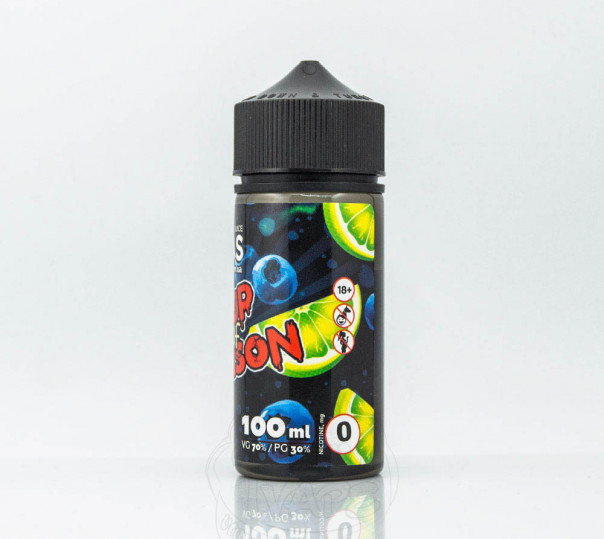 Рідина Vegas Max Organic Cup of Poison 100ml 3mg на органічному нікотині зі смаком чорниці та лайма Рідина Vegas Max Organic Cup of Poison 100ml 3mg на органічному нікотині зі смаком чорниці та лайма