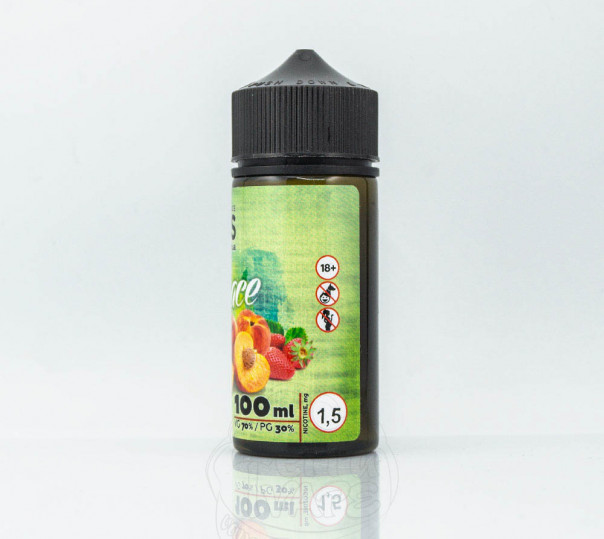 Рідина Vegas Max Organic Grace 100ml 0mg без нікотину зі смаком персика, полуниці та яблука Рідина Vegas Max Organic Grace 100ml 0mg без нікотину зі смаком персика, полуниці та яблука