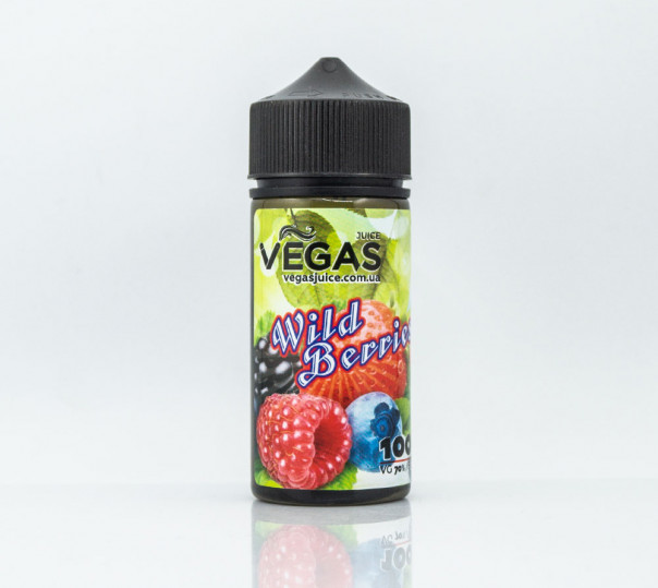 Рідина Vegas Max Organic Wild Berries 100ml 1.5mg на органічному нікотині зі смаком ягід