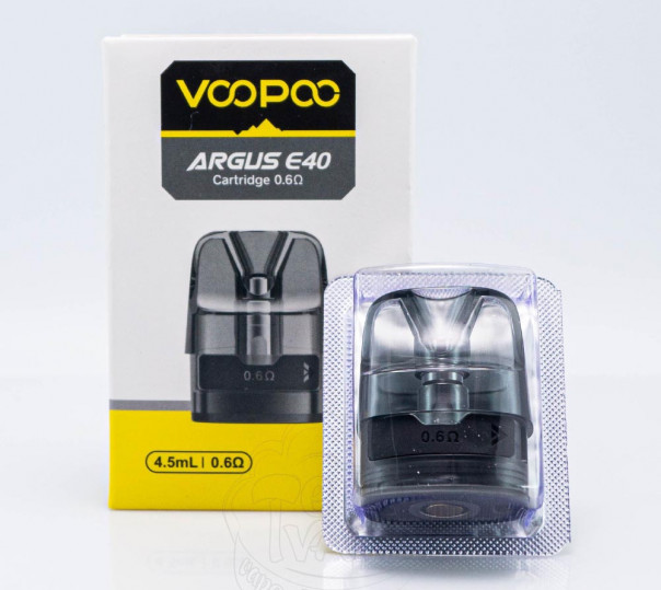 Картридж Voopoo Argus E40 Cartridge 4.5ml для многоразовых pod-систем Argus E40, Vinci E80, Vinci E120