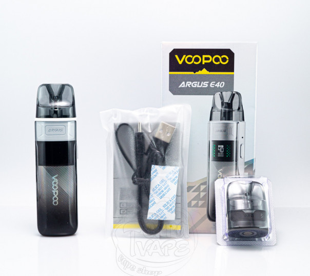Voopoo Argus E40 Pod Kit 1800mAh Багаторазова POD система Voopoo Argus E40 Pod Kit 1800mAh Багаторазова POD система