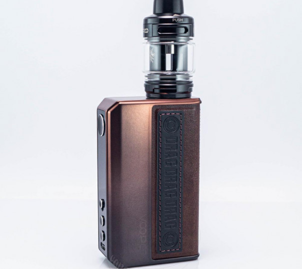 Voopoo Drag 5 177W Box Mod Kit Gradient Brown з баком Uforce-X Tank Atomizer 5.5ml Стартовий набір