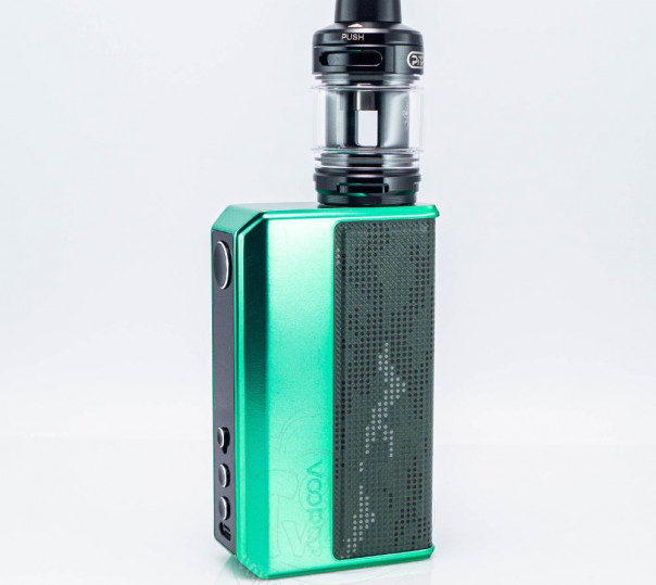 Voopoo Drag 5 177W Box Mod Kit Green з баком Uforce-X Tank Atomizer 5.5ml Стартовий набір