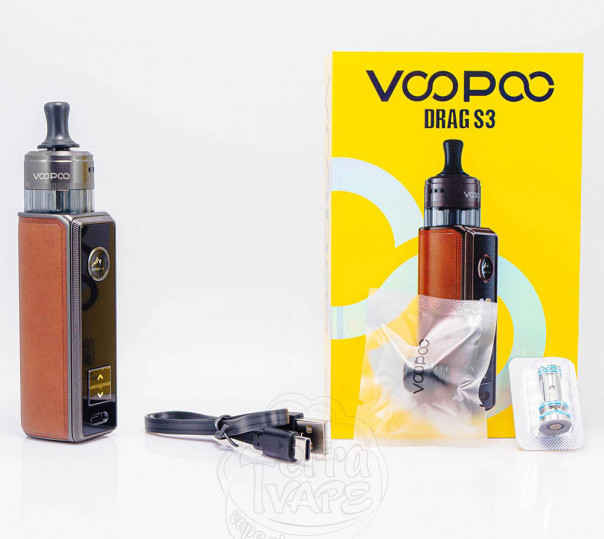 Voopoo Drag S3 60W Pod Mod Kit 3000mAh з картриджем PnP X MTL Pod 5ml Електронна сигарета POD MOD