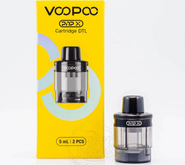 Порожній картридж Voopoo PnP-X Cartridge 5ml Black (DTL) для Drag X2, X3, S2, S3, Doric 60 Pro, Argus Pro 2