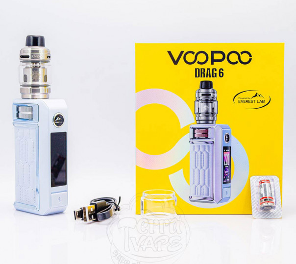 VOOPOO Drag 6 Mod Kit with Uforce-X Tank II 4400mAh 5ml (Max 220W) Black Стартовий набір VOOPOO Drag 6 Mod Kit with Uforce-X Tank II 4400mAh 5ml (Max 220W) Black Стартовий набір