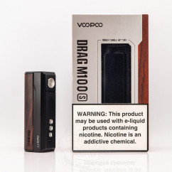 VooPoo Drag M100S Box Mod 100W Black & Darkwood