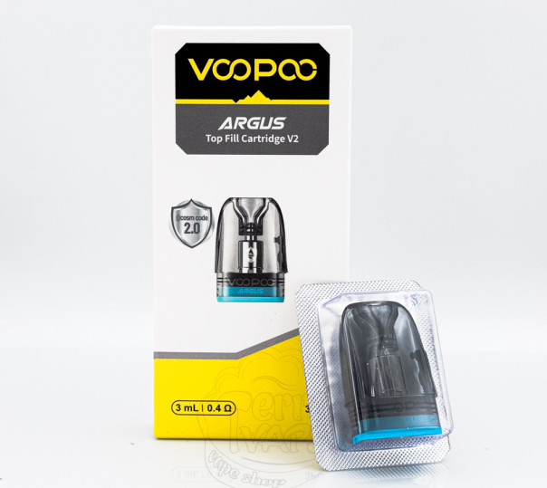 Картридж VooPoo Argus Top Fill / v2 Pod Cartridge для багаторазової POD системи Argus Pod / P1 / G / Z / P1s / P2 / G2 / G2 Mini / G3 / Pod SE 2ml/3ml