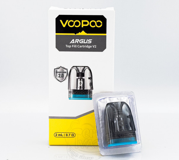 Картридж VooPoo Argus Top Fill / v2 Pod Cartridge для багаторазової POD системи Argus Pod / P1 / G / Z / P1s / P2 / G2 / G2 Mini / G3 / Pod SE 2ml/3ml