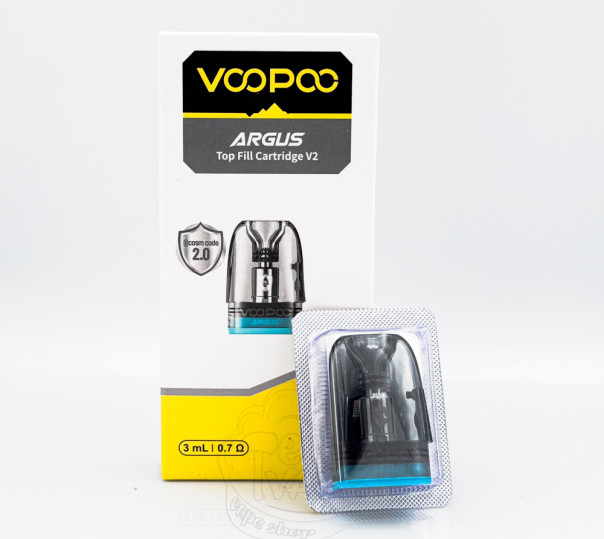 Картридж VooPoo Argus Top Fill / v2 Pod Cartridge для багаторазової POD системи Argus Pod / P1 / G / Z / P1s / P2 / G2 / G2 Mini / G3 / Pod SE 2ml/3ml
