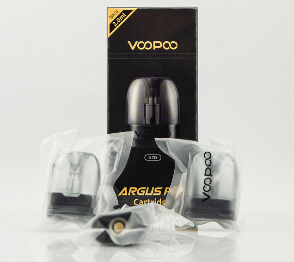 Картридж VooPoo Argus Top Fill / v2 Pod Cartridge для багаторазової POD системи Argus Pod / P1 / G / Z / P1s / P2 / G2 / G2 Mini / G3 / Pod SE 2ml/3ml