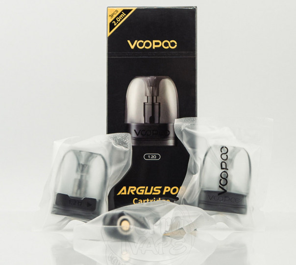 Картридж VooPoo Argus Top Fill / v2 Pod Cartridge для багаторазової POD системи Argus Pod / P1 / G / Z / P1s / P2 / G2 / G2 Mini / G3 / Pod SE 2ml/3ml