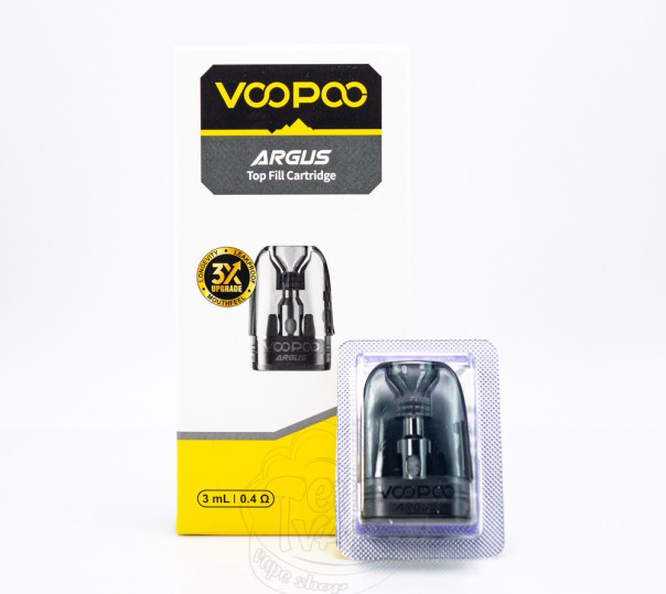 Картридж VooPoo Argus Top Fill Cartridge 0.4 Ом 3ml для многоразовой POD системы Argus P2 / G2 / G2 Mini / G3 / G3 Mini Pod