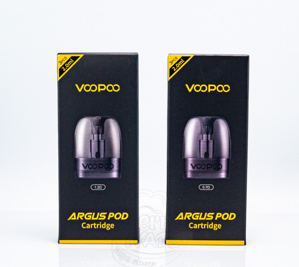 Картридж VooPoo Argus Top Fill / v2 Pod Cartridge для багаторазової POD системи Argus Pod / P1 / G / Z / P1s / P2 / G2 / G2 Mini / G3 / Pod SE 2ml/3ml