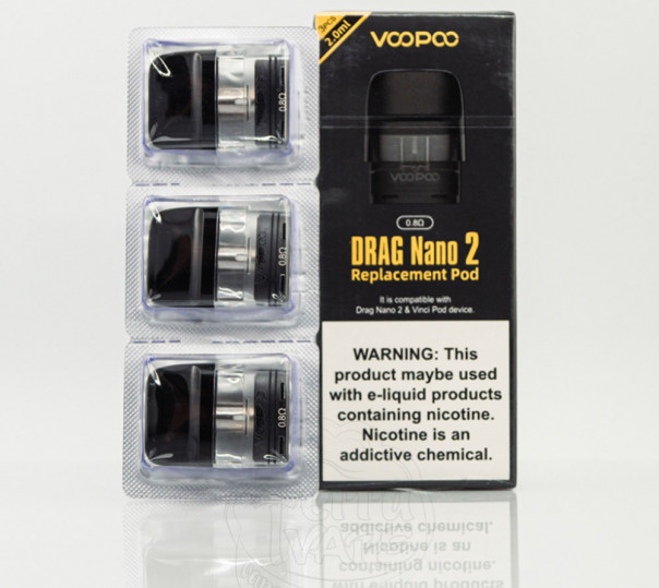 Картридж для многоразовой POD системы VooPoo Drag Nano 2, Vinci, Vinci Q Pod Kit и др. 2ml