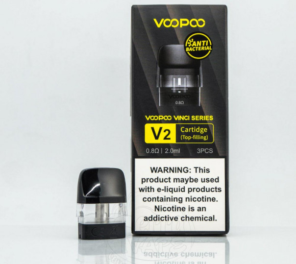 Картридж VooPoo Vinci V2 Pod Cartridge для багаторазової POD системи Vinci Pod Kit / Drag Nano 2 / Vinci Q Kit / Vinci Pod SE / SE 2 Kit 2ml