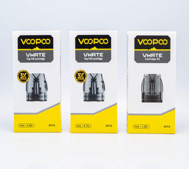 Картридж Voopoo Vmate v2/v3 для багаторазової POD системи VMate, Mini, Max, Pro / 2 / Power Edition, E, E2, Infinity, i2, V.Thru Pro Kit 3ml