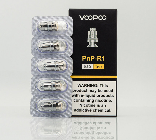 Испаритель VooPoo PnP Coil R1 0.8 Ом для Drag E60/H40/H80S/S/X, Argus Pro/X/GT/Mod, Vinci 2/3/X/X2/Air, Uforce-L Tank и др