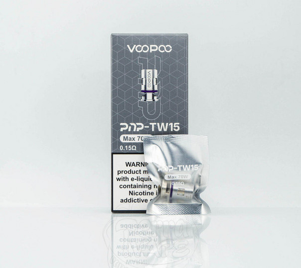 Випаровувач VooPoo PnP Coil TW15 0.15 Ом для Drag H80S/S/X, Argus Pro/X/GT, Vinci X/X2, Uforce-L Tank та інших