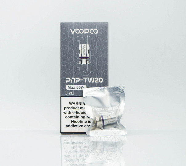 Випаровувач VooPoo PnP Coil TW20 0.2 Ом для Drag E60/H80S/S/X, Argus Pro/X/GT, Vinci X/X2, Uforce-L Tank та інших