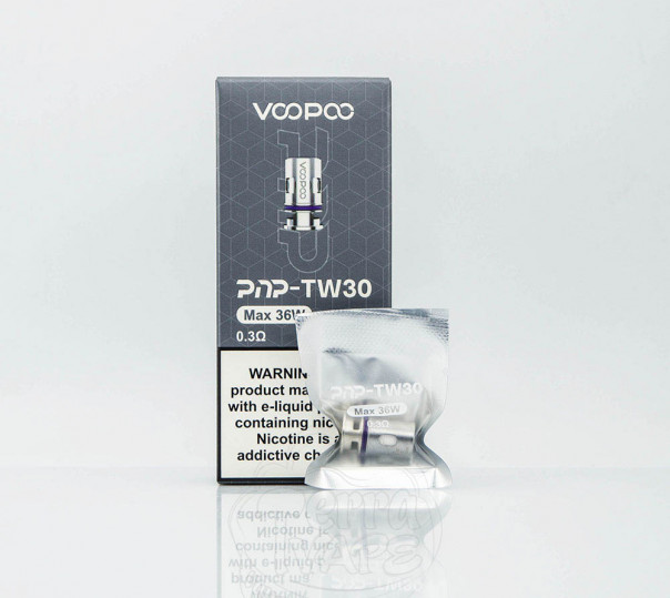 Испаритель VooPoo PnP Coil TW30 0.3 Ом для Drag E60/H40/H80S/S/X, Argus Pro/X/GT/Mod, Vinci 2/3/X/X2, Uforce-L Tank и др