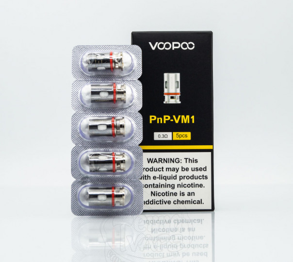 Випаровувач VooPoo PnP Coil VM1 0.3 Ом для Drag H80S/S/X, Argus Pro/X/GT, Vinci X/X2, Uforce-L Tank та інших