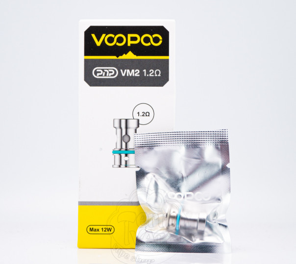 Випаровувач VooPoo PnP Coil VM2 1.2 Ом для Drag E60/H40/H80S/S/X, Argus Pro/X/GT/Mod, Vinci 2/3/X/X2/Air, Uforce-L Tank та інших