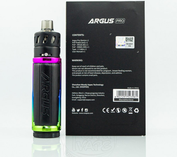 VooPoo 80W Argus Pro Kit 3000mAh Електронна сигарета POD MOD VooPoo 80W Argus Pro Kit 3000mAh Електронна сигарета POD MOD