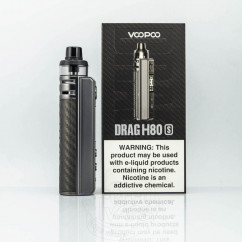 VooPoo Drag H80S Mod Kit PnP Pod 2 Gray Carbon Fiber
