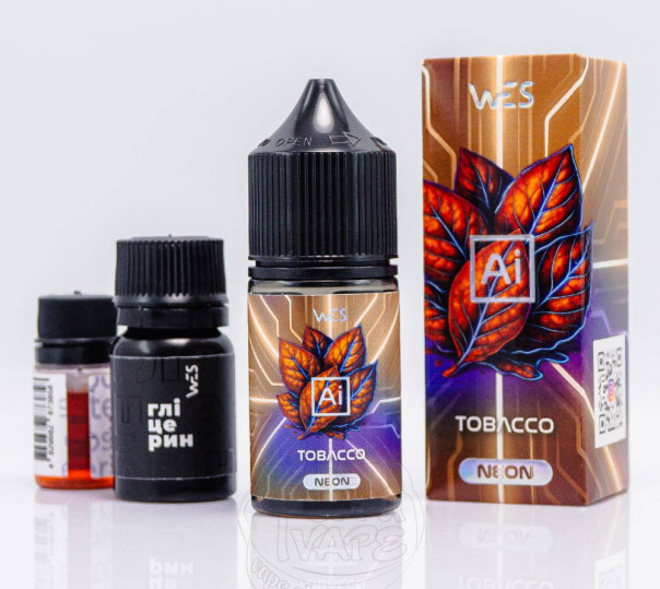 Жидкость WES AI Neon Salt Tobacco 30ml 50mg со вкусом табака (набор компонентов)
