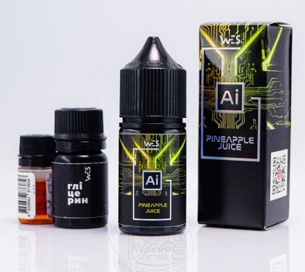 Рідина WES AI Salt Pineapple Juice 30ml 50mg зі смаком ананасового соку (набір компонентів)