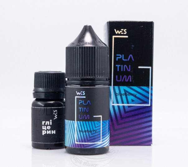 Рідина WES Platinum Salt Blueberry 30ml 50mg зі смаком чорниці (набір компонентів)