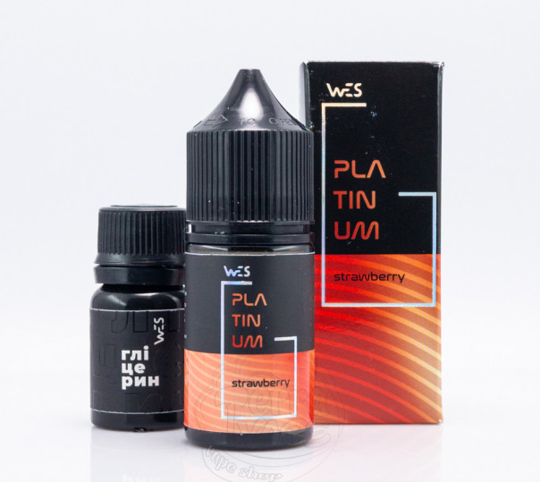 Рідина WES Platinum Salt Strawberry 30ml 50mg зі смаком полуниці (набір компонентів)
